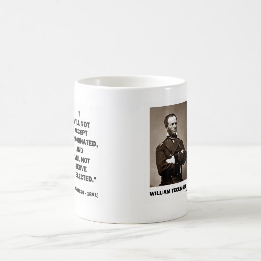 受け入れないためサーブのシャーマンの指名されたない引用文 コーヒーマグカップ (中央)