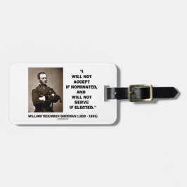 受け入れないためサーブのシャーマンの指名されたない引用文 ラゲッジタグ