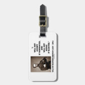 受け入れないためサーブのシャーマンの指名されたない引用文 ラゲッジタグ (正面縦)