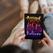 受け入れやる気を起こさせる引用文- Rainbow Tint ポストカード