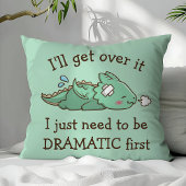 受け入れよう、ドラマチックなかわいい面白い赤ちゃんドラゴン クッション