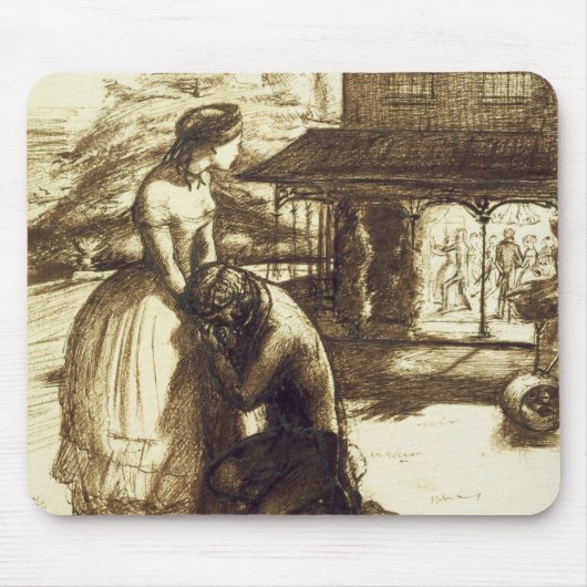 受け入れられて、1853年(紙のペン及び茶色インク) マウスパッド (正面)