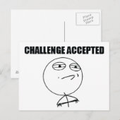 受け入れられる挑戦 ポストカード (正面/裏面)