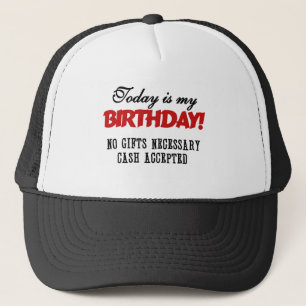 受け入れられる誕生日の現金 キャップ