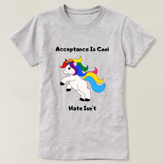 受け入れることがクール Tシャツ (デザイン正面)