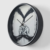 受け入れる 壁時計 (傾斜)