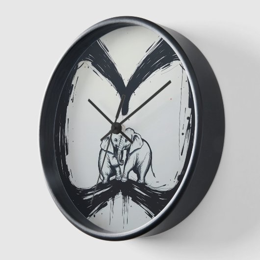 受け入れる 壁時計 (傾斜)