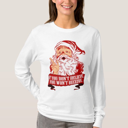 受け入れを信じないこと Tシャツ (正面)