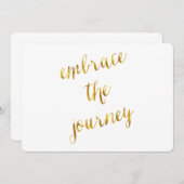 受け入れザジャーニー引用文金ゴールドホイルフェイク勇気 (正面/裏面)