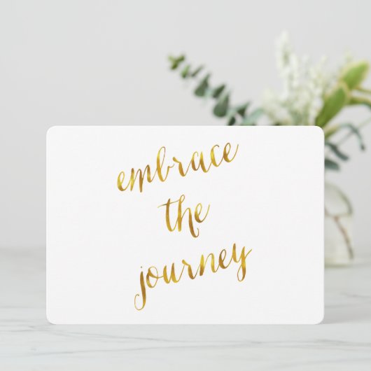 受け入れザジャーニー引用文金ゴールドホイルフェイク勇気 (スタンド正面)