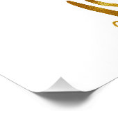 受け入れザジャーニー引用文金ゴールドホイルフェイク勇気 ポスター (コーナー)