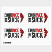 受け入れ吸る(サイクリング) 長方形シール (シート)