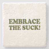 受け入れ吸ろ！ ストーンコースター (正面)