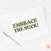 受け入れ吸ろ！ 楕円形シール (封筒)