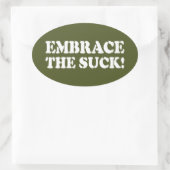 受け入れ吸ろ！ 楕円形シール (バッグ)