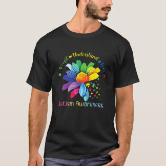 受け入れ愛の自閉症意識デイジーApri Tシャツ