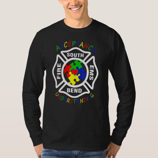 受け入れ火サウスエムベンド理解パズル Tシャツ (正面)