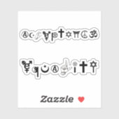 受け入れ等値記号1 シール (シート)