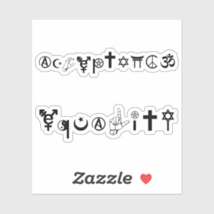 受け入れ等値記号1 シール