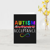 受け入れ認識度おもしろい赤の代わりに自閉症 カード (黄色い花)