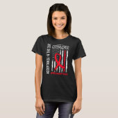 受け入れ赤の代わりに自閉症の女神 Tシャツ (正面フル)