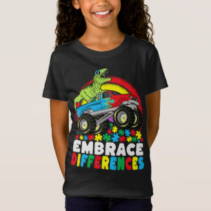 受け入れ違いTレックスモンスタートラック自閉症 Tシャツ