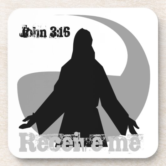 受け取るバイブル引用文カスタマイズIt コースター (正面)