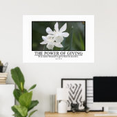 受け取る賛美より与えている ポスター (ホームオフィス)