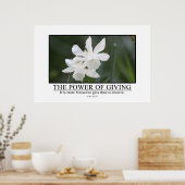 受け取る賛美より与えている ポスター (キッチン)