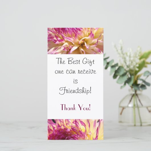 受け最高の取るギフトは友情だ！ サンキューカード (スタンド正面)