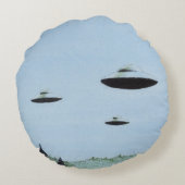 受け飛んでいる皿 ラウンドクッション (裏面)