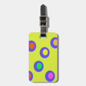 受け飛んでいる皿 ラゲッジタグ (正面縦)