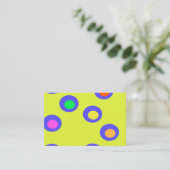 受け飛んでいる皿 名刺 (スタンド正面)