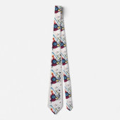 受け鮮やか入れ:カンディンスキーのヴァイオレット交響曲 ネクタイ (正面)