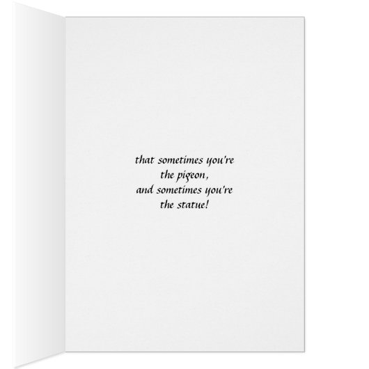 受ユーモアのある付け女性用カード (内側 (右))