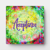 受付かわいらしフローラ吸気用イーゼル フォトプラーク (正面)