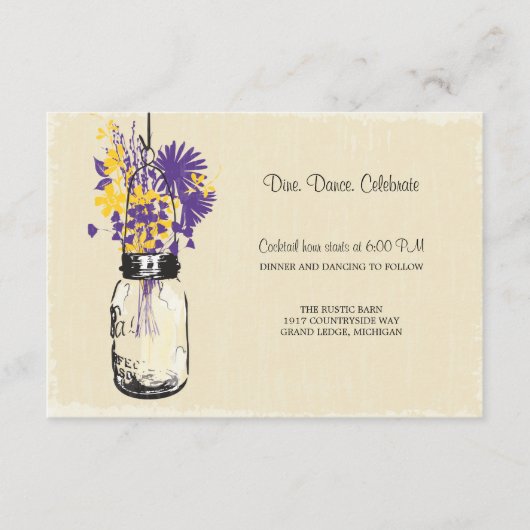 受付カード メイソンジャーとホタルの光 エンクロージャーカード (正面)