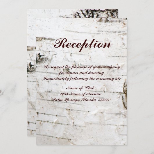 受付カード 招待状 (正面/裏面)