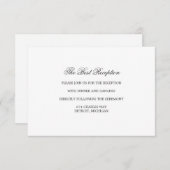 受付カード - THE BEST Suite 招待状 (正面/裏面)