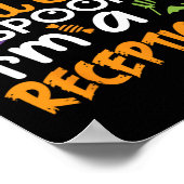 受付ハロウィーンの衣装パーティーはMをスプックできない ポスター (角)