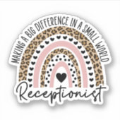 受付レインボー、受付のギフト シール (正面)