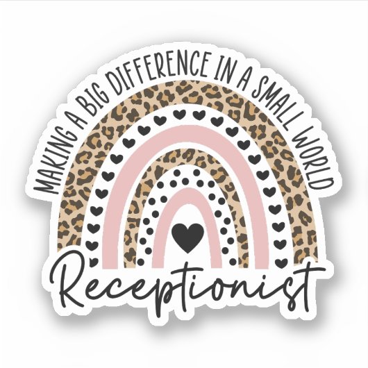 受付レインボー、受付のギフト シール (正面)