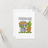 受付係はパイナップルのようだ。 カード (正面/裏面インサイチュ)