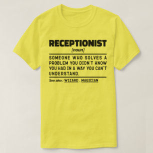 受付名詞クール披露宴社員 Tシャツ