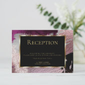 受付 | モダンな擬似金属 ベリーストローク 招待状 (スタンド正面)