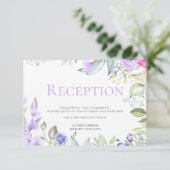 受付 | 春のピンク リラックマ フラワーフレーム 招待状 (スタンド正面)