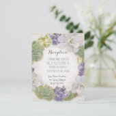 受付 玫瑰 牡丹花環 現代 簡約 葉子 エンクロージャーカード (スタンド正面)