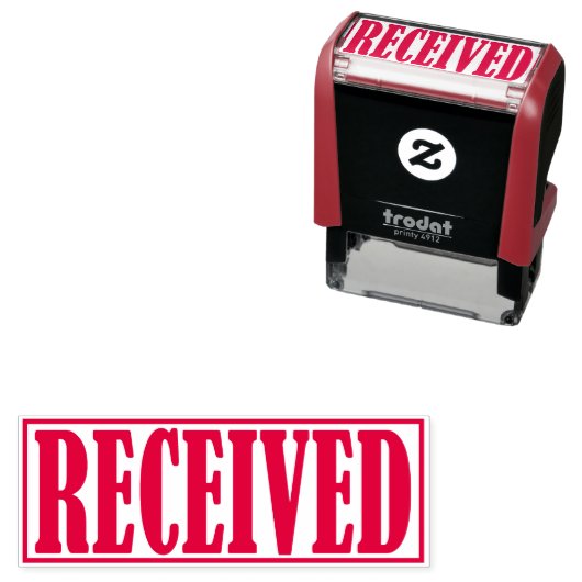 受信したBusiness Officeの枠シンプル付きキーワード セルフインキングスタンプ (インサイチュ)