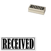 受信したBusiness Officeの枠シンプル付きキーワード ラバースタンプ (押印)