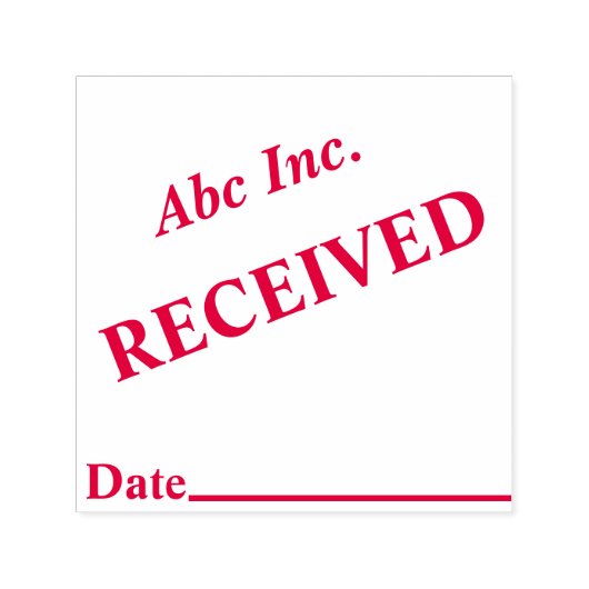 受信スタンプ セルフインキングスタンプ (デザイン)